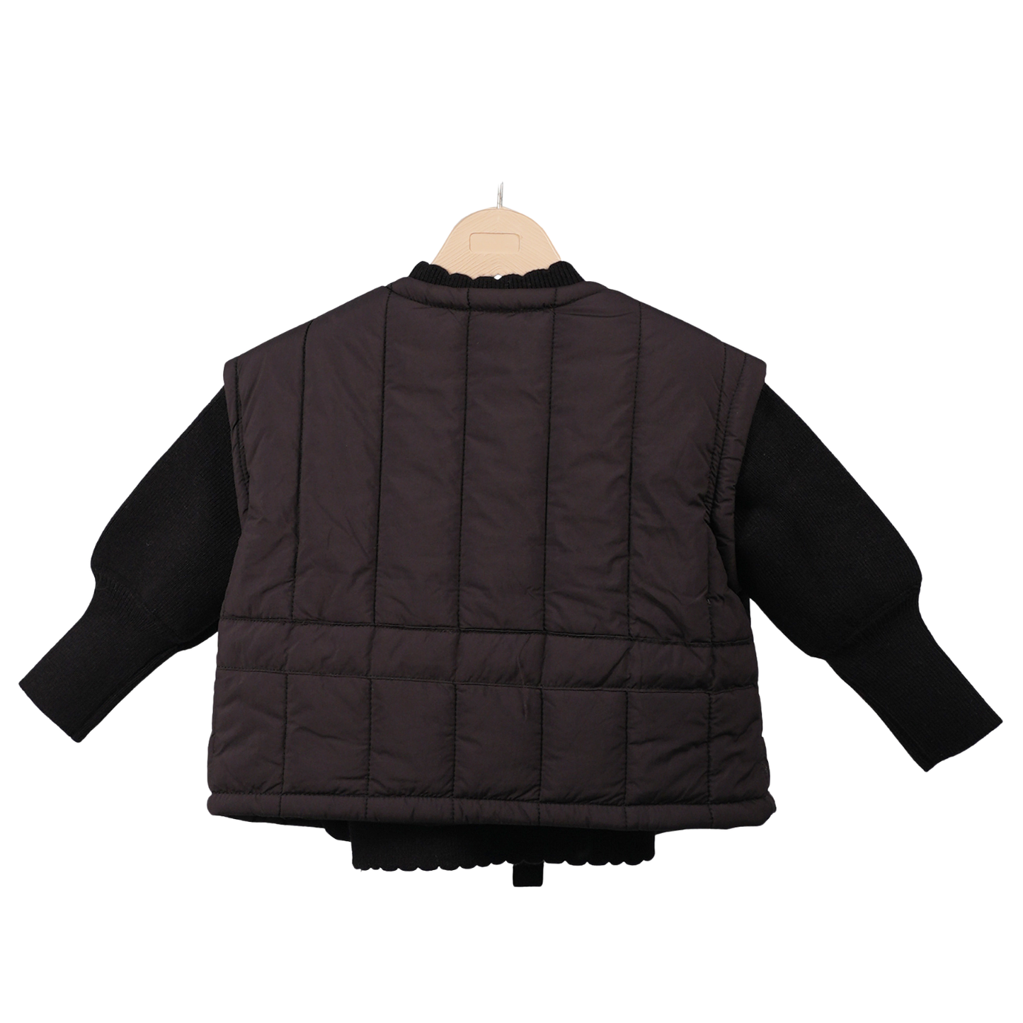 Quilted Wrap Jackets black