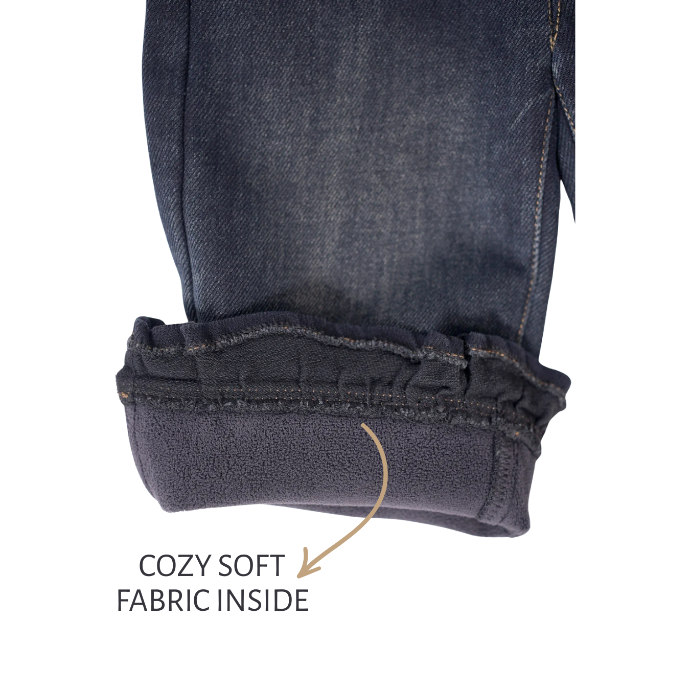 Mushroom Hem Denim Pants