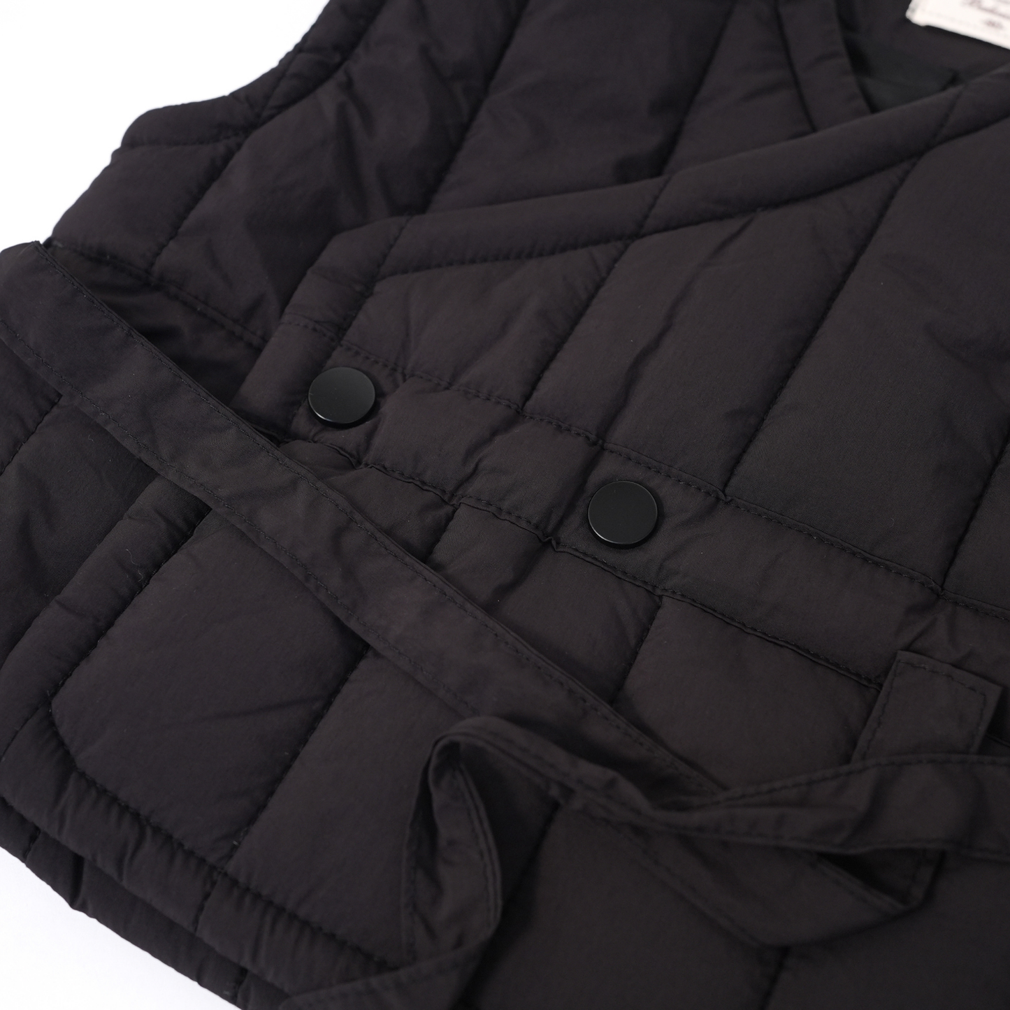 Quilted Wrap Jackets black