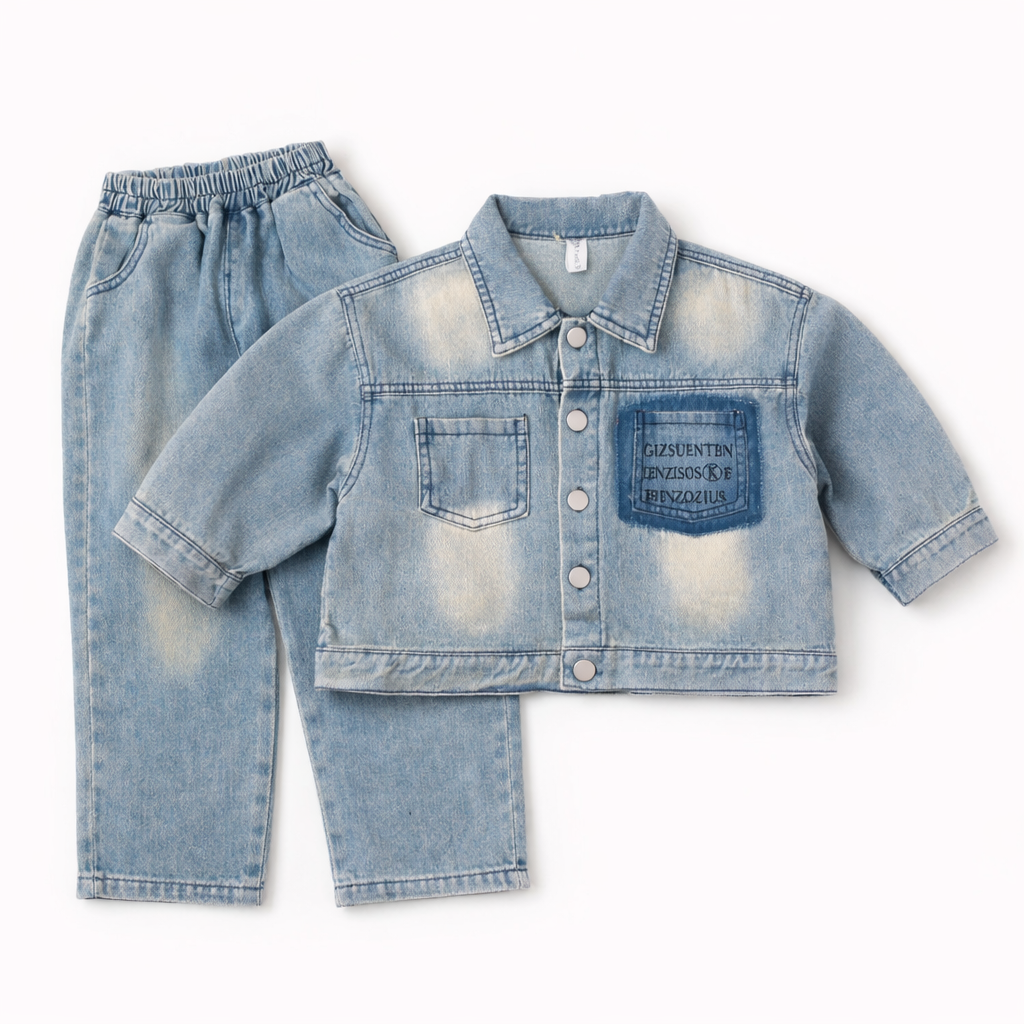 Patch pocket Denim Set