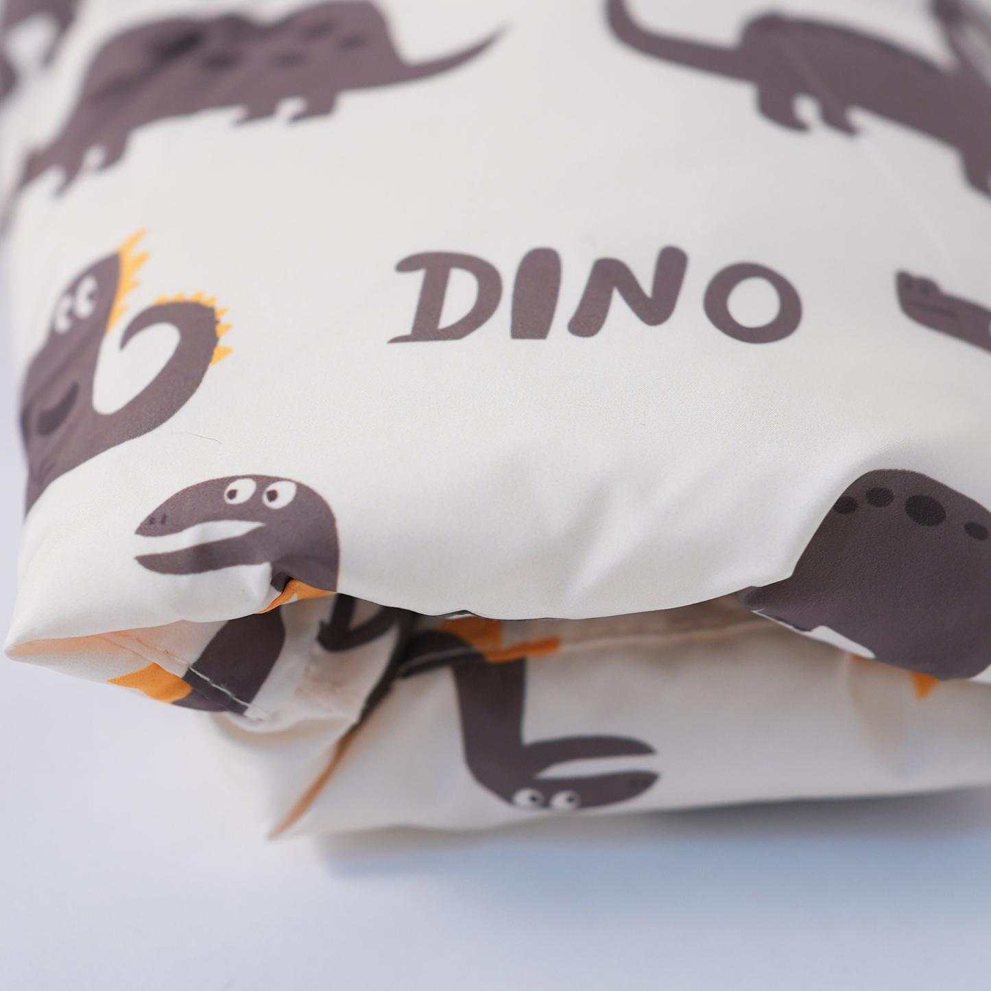 Dinosaur print puffer with 3D LIGHT ears