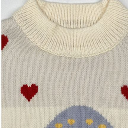 Cream Cupcake Knit Sweater