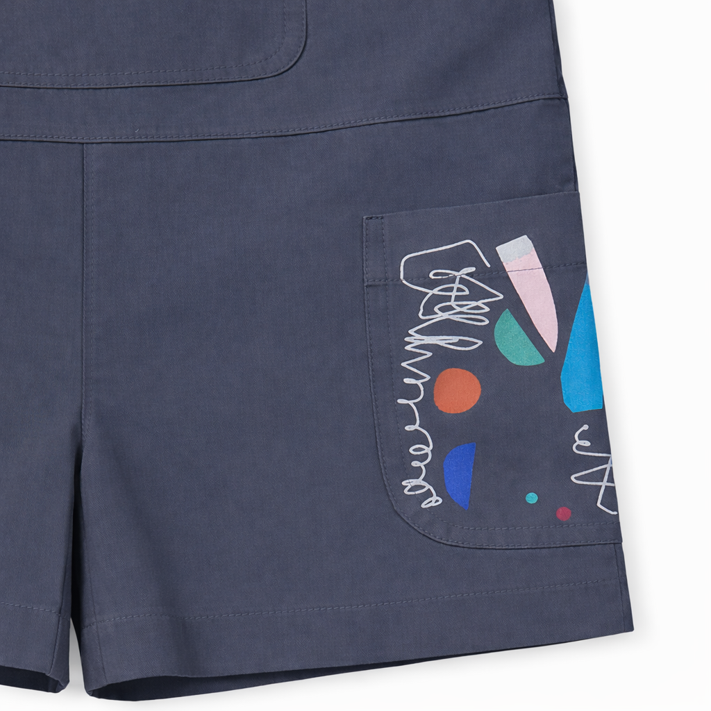 Grey Art Pocket Dungaree