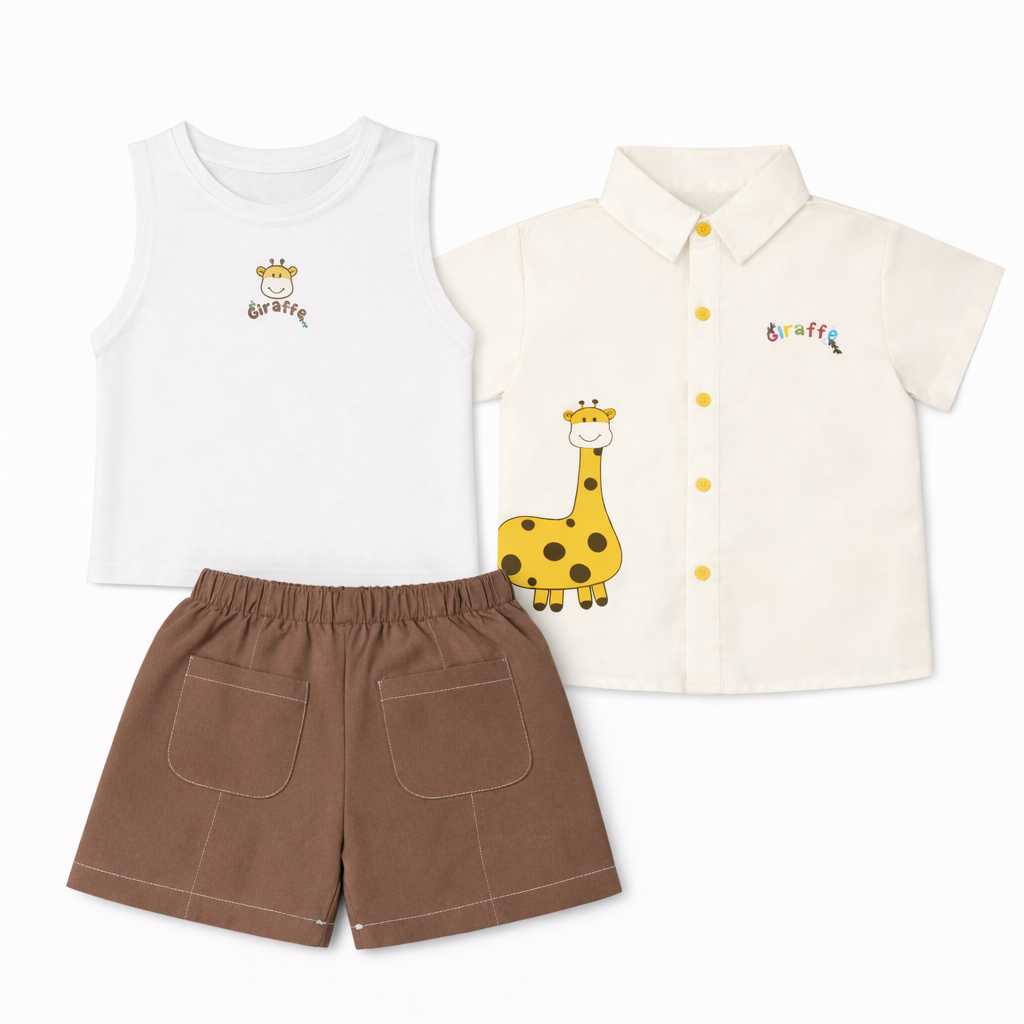 Giraffe Print 3-Piece Co-ord Set