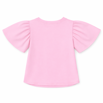 Pink Bow Flutter Tee