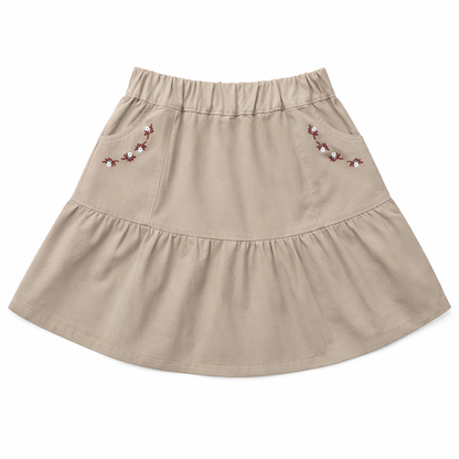 ⁠ ⁠Embroidered Pocket Skirt