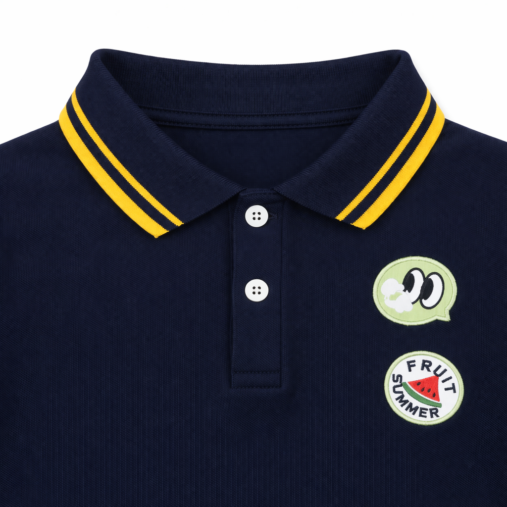 Sporty Patch Polo Tee
