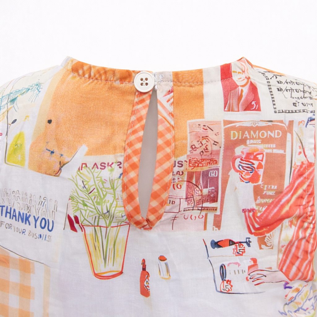 Playful Doodle Bow Dress