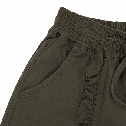 Ruffle Trim Shorts