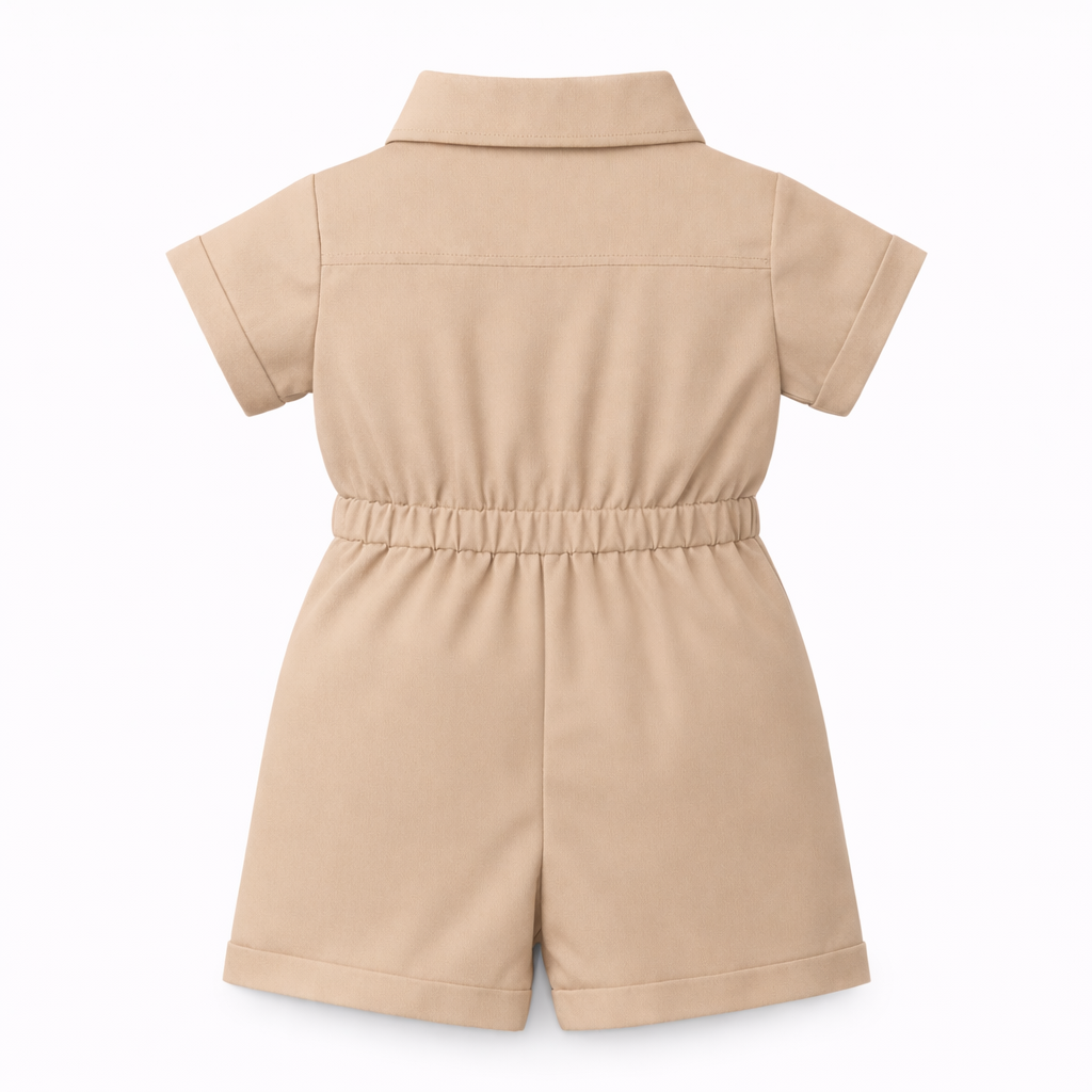 Sandstone Bow Utility Romper