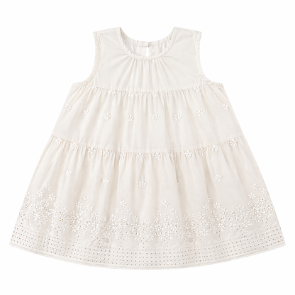 Ivory Lace Tiered Dress