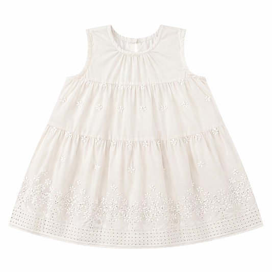 Ivory Lace Tiered Dress