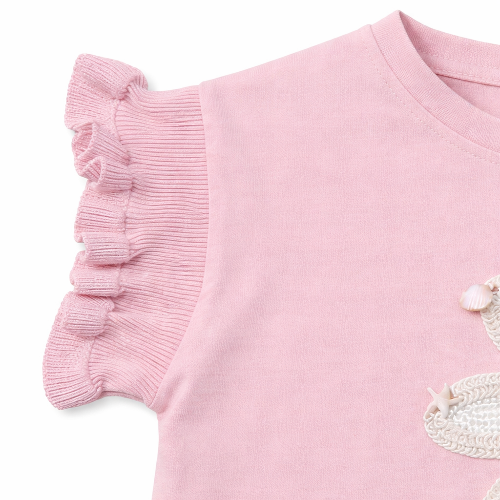 Blush Bloom Appliqué Tee