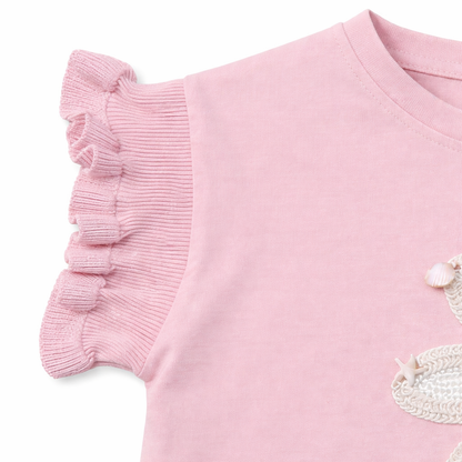 Blush Bloom Appliqué Tee