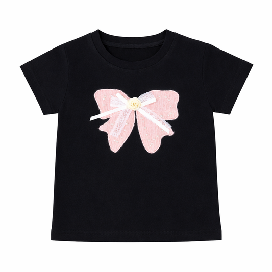 applique bow Skirt Set