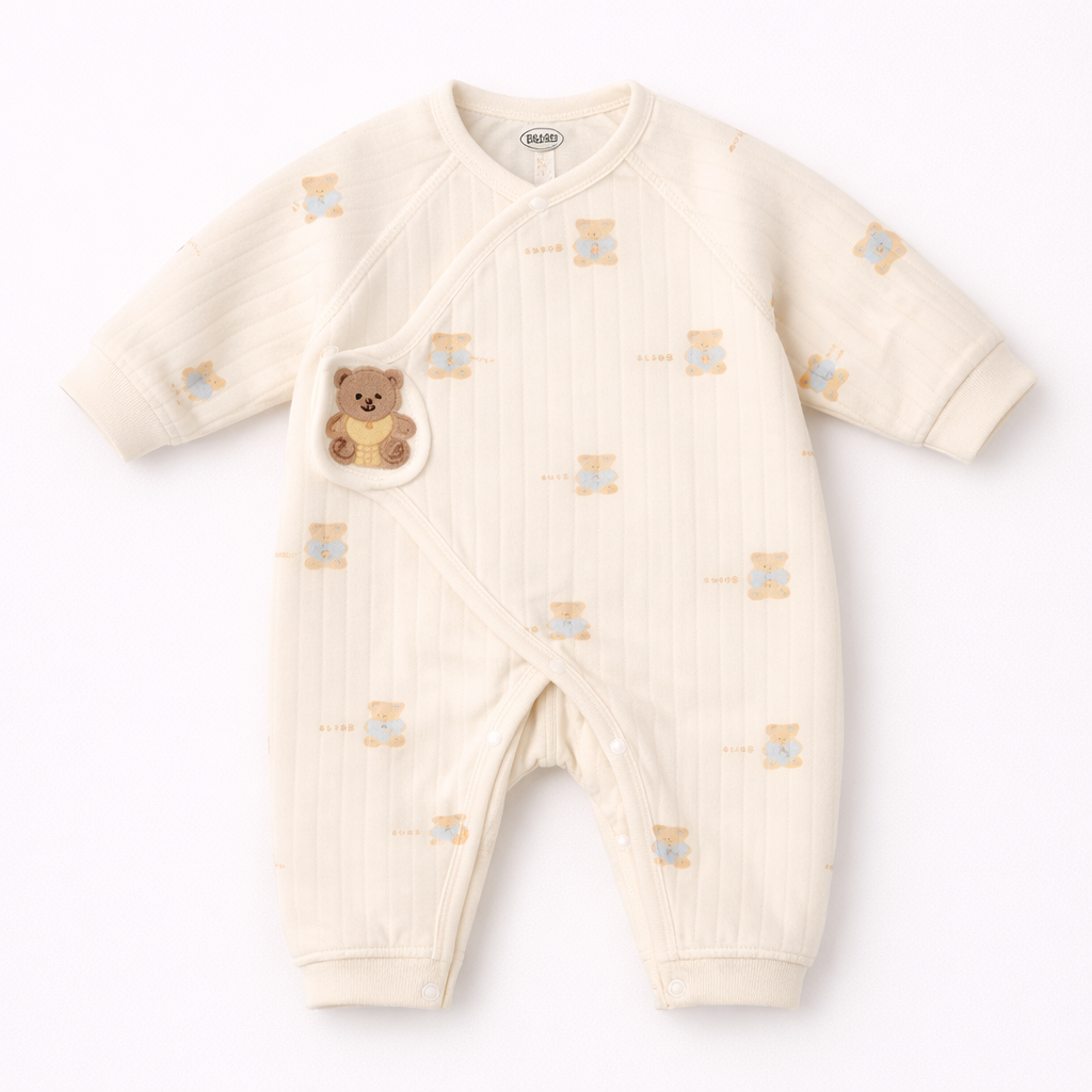 Teddy Print Romper