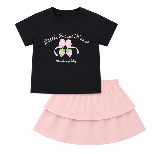 strawberry Skirt Set