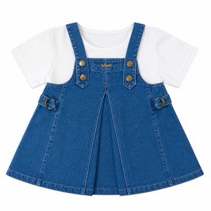 Denim Pinafore Dress