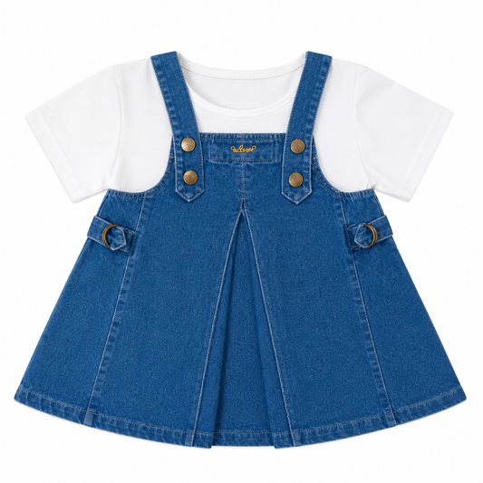 Denim Pinafore Dress