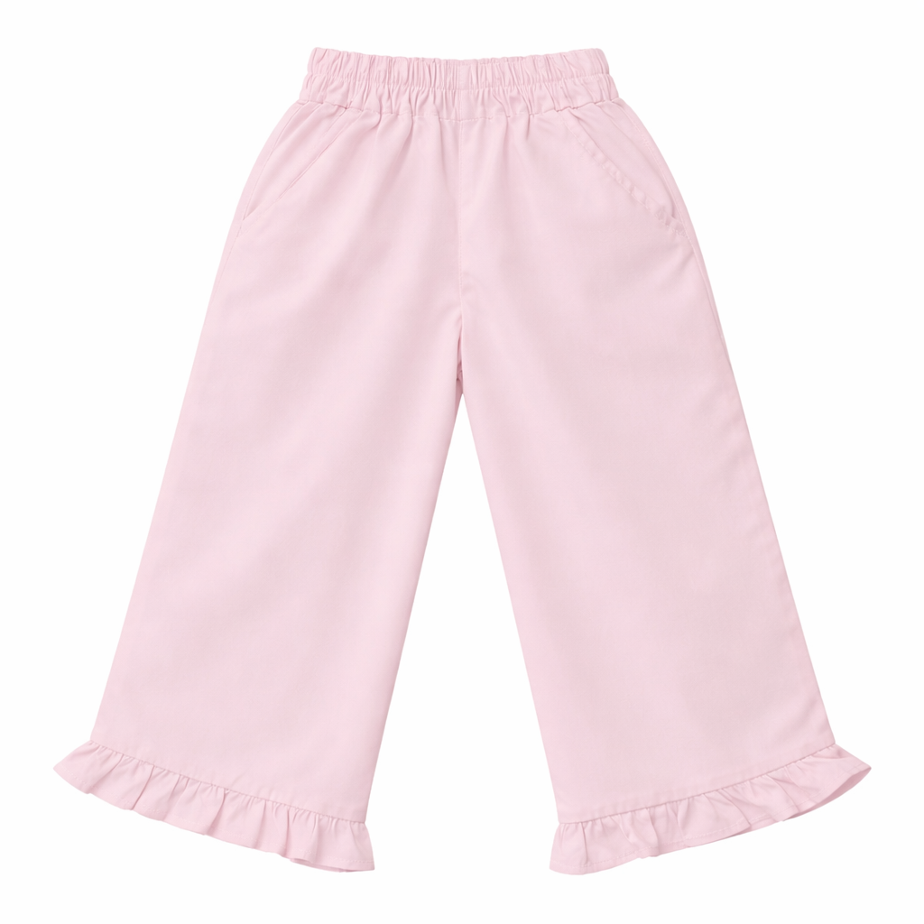 Blush pink ⁠Ruffle Top & Pant Set