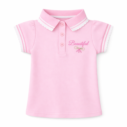 Beautiful Pink Polo Tee