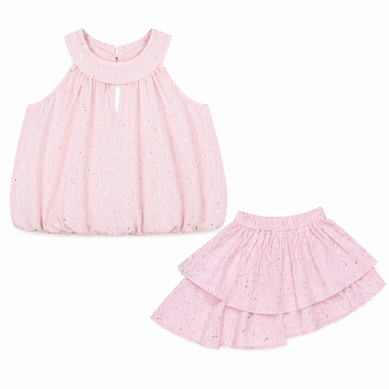 Blush Shimmer Co-ord Set