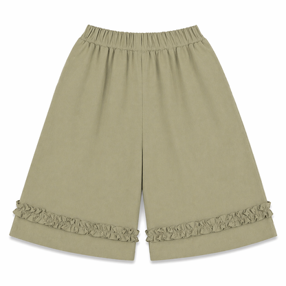 Olive Ruffle Co-ord Set