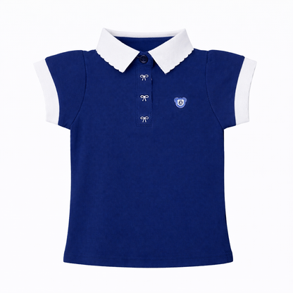 Classic Blue Collar Polo Tee