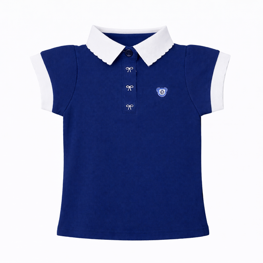 Classic Blue Collar Polo Tee