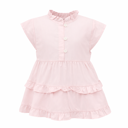 Blush pink ⁠Ruffle Top & Pant Set