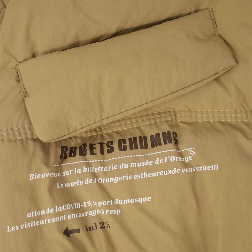 Camel brown padded jacket with teddy charm