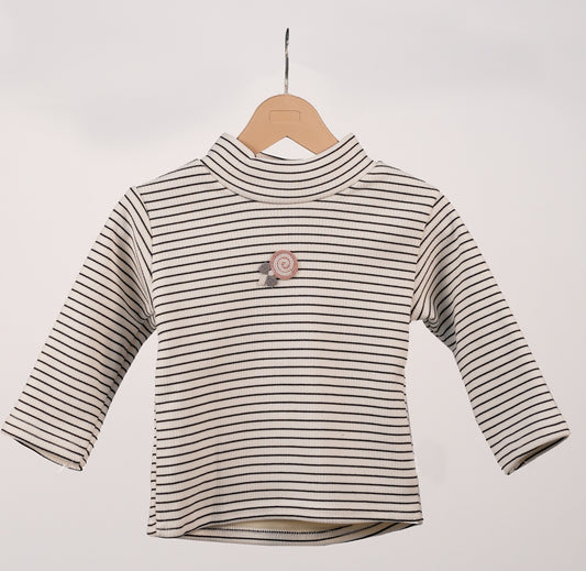 Striped flower T-Shirt Set