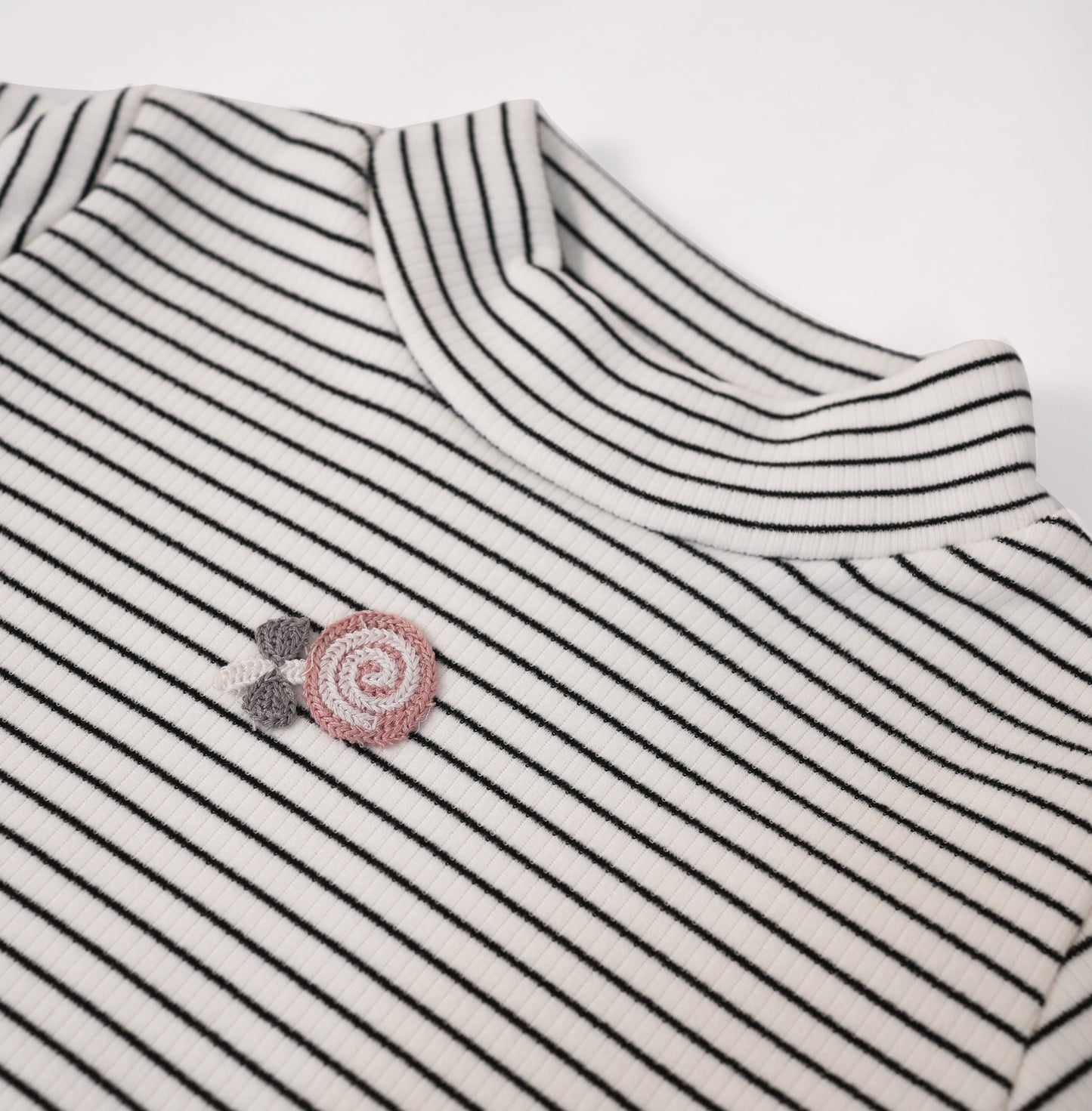 Striped flower T-Shirt Set