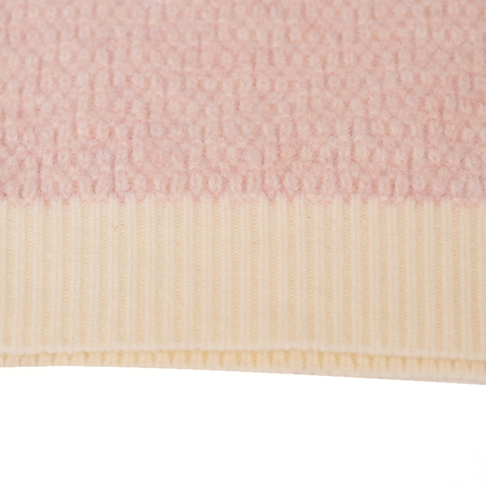 Pink Lace Collar Sweater