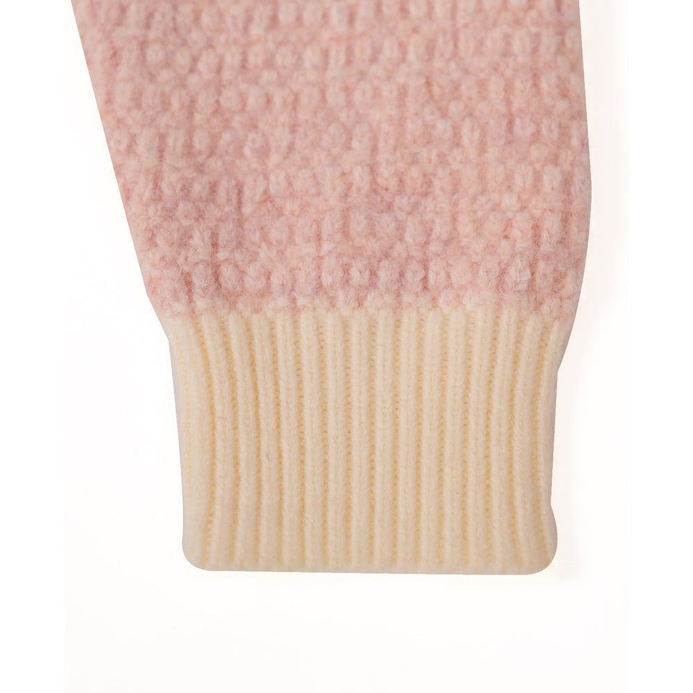 Pink Lace Collar Sweater