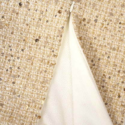 ⁠Tweed sequence Bow Dress (2 pieces)