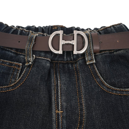 Teddy Patch Belted Jeans