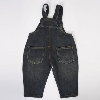 Dark Denim Pants with Bunny Patch