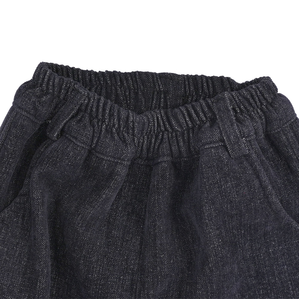 ⁠Cuffed Dark Denim Pants