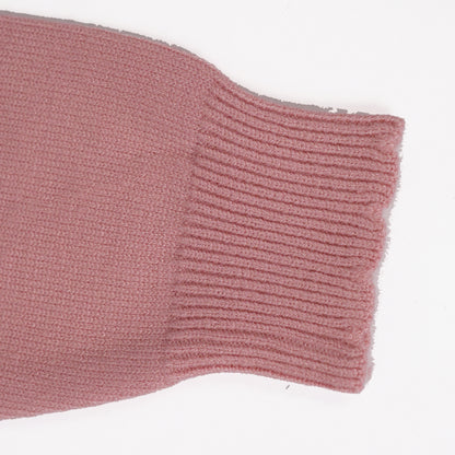 Soft Pink Layered Knit Top