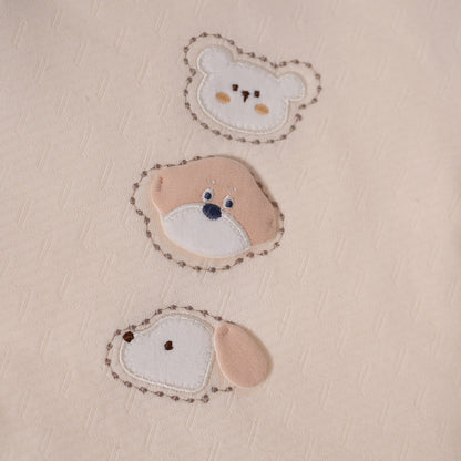 Bear Baby peach Romper Set