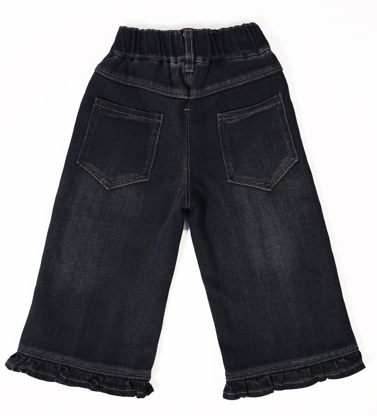Mushroom Hem Denim Pants