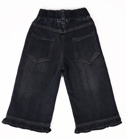Mushroom Hem Denim Pants