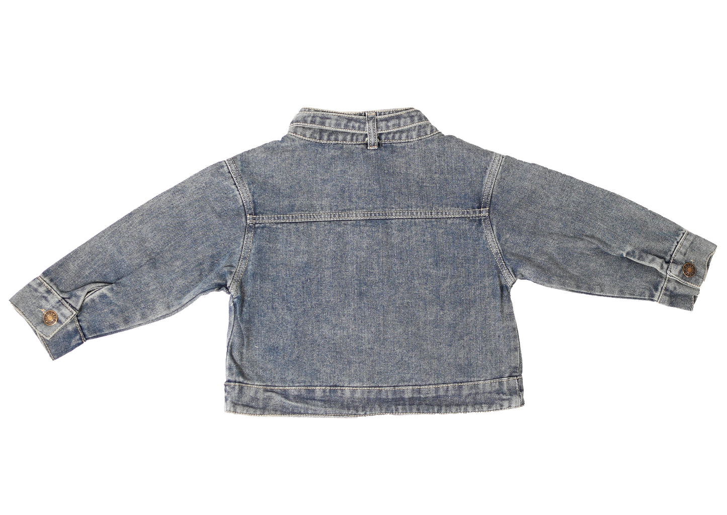 Button Flap Denim Set