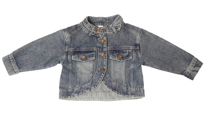 Button Flap Denim Set