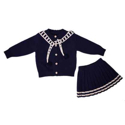 Navy Knit coord set