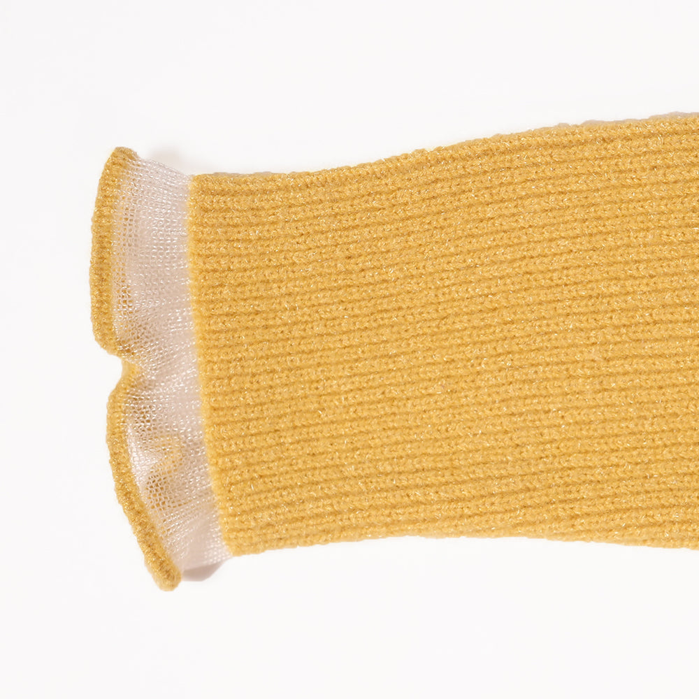 Mustard mock neck pullover