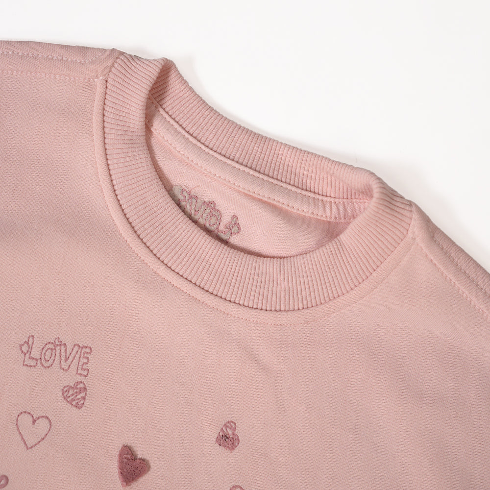 Pink 'Love & Hearts' Sweatshirt