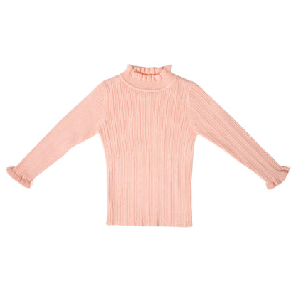 Pink knit pullover