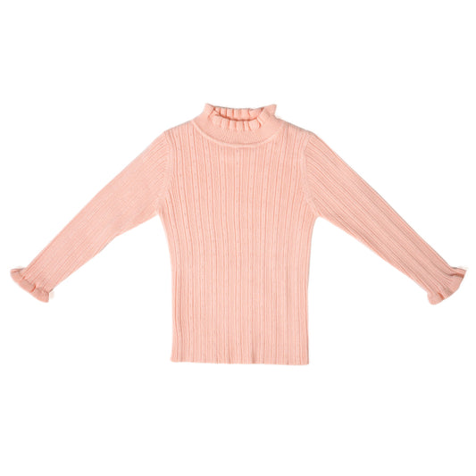 Pink knit pullover